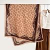 Simple chain printed silk scarf women's fashion high-end gift spring and autumn trend warm scarf