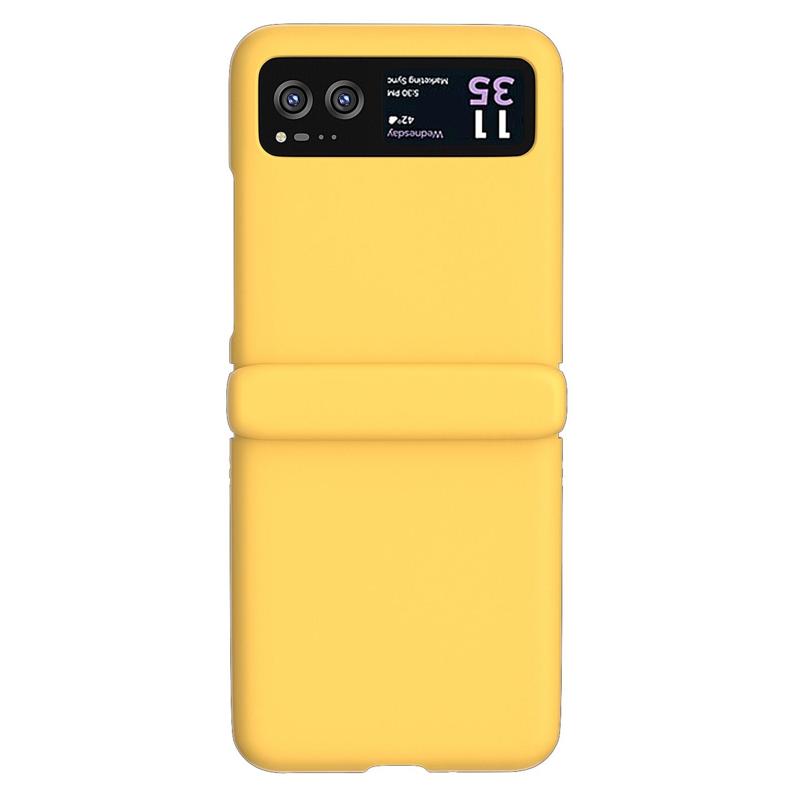 

Чехол для Motorola Razr 40 5G с защитой шарнира и покрытием Skin-Touch Yellow