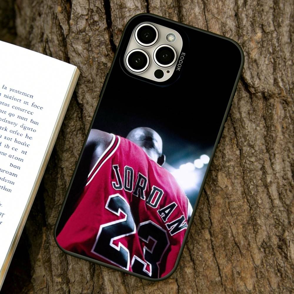 Michael Jordan Phone Case For iPhone 17,16,15,14,13,12,11 Plus,Pro Max,XS,Colorful Silver Phone case Funda Cover