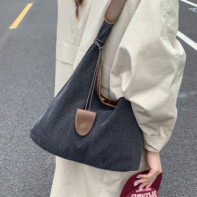 2025 Neue Lässige Jeans-Tasche Damen-Tasche Große Kapazität Unterarm-Umhängetasche Premium Pendler-Tragetasche