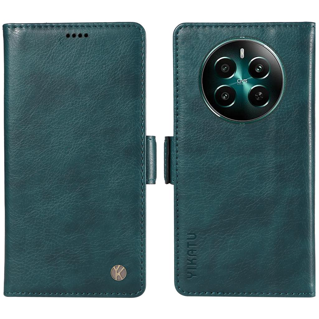 YIKATU YK-007 For Realme Narzo 70 5G/Narzo 70 Pro 5G/P1 5G/12 4G/12+ 5G Case Side Buckle PU Leather Phone Cover Litchi Texture