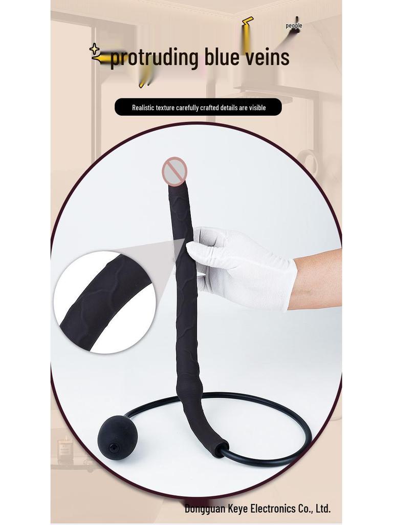 Miękki Silikonowy Rozszerzalny Korek Analny dla Początkujących - Nadmuchiwany Korek Pośladkowy Unisex do Rozciągania i Rozwoju