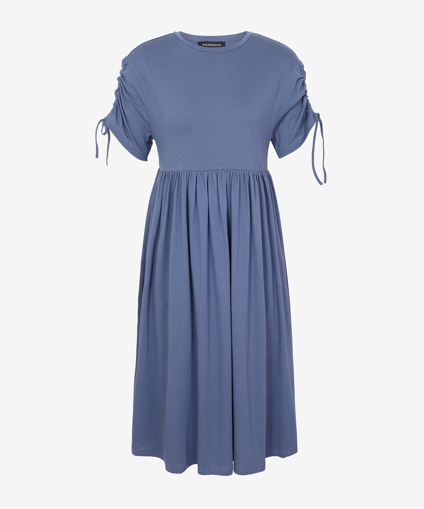 Sekeonseukin Cotton String Short Sleeve Long Dress