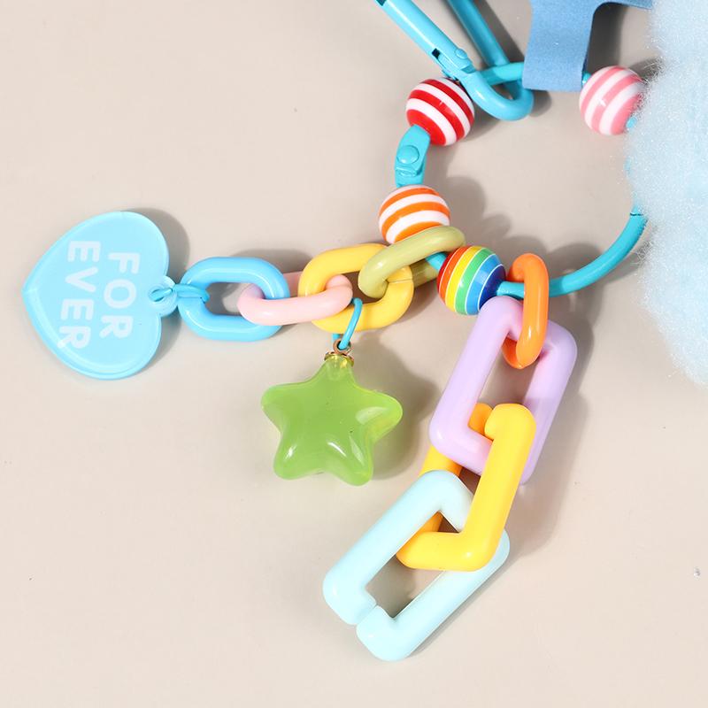 Cute Flower New Plush Tulip Diy Creative Keychain Backpack Pendant Charm Mobile Phone Individualization Couple Gift