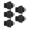 5Pcs Industrial Waterproof Connector IP67 4 Pin Electrical Aviation Wire Cable Quick Plug Socket E7 Buckle