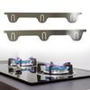 2x Stainless Steel Stove Gap Covers Sturdy Oven Side Filler for Stovetop argent