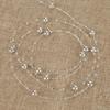 60mCelsiusroll Electroplating Pearl Wire Beads Garland String   Wedding Decoration 3mm+8mm(golden)