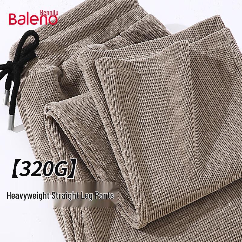 

Baleno Men s Early Autumn Loose Straight-Leg Chenille Casual Pants M