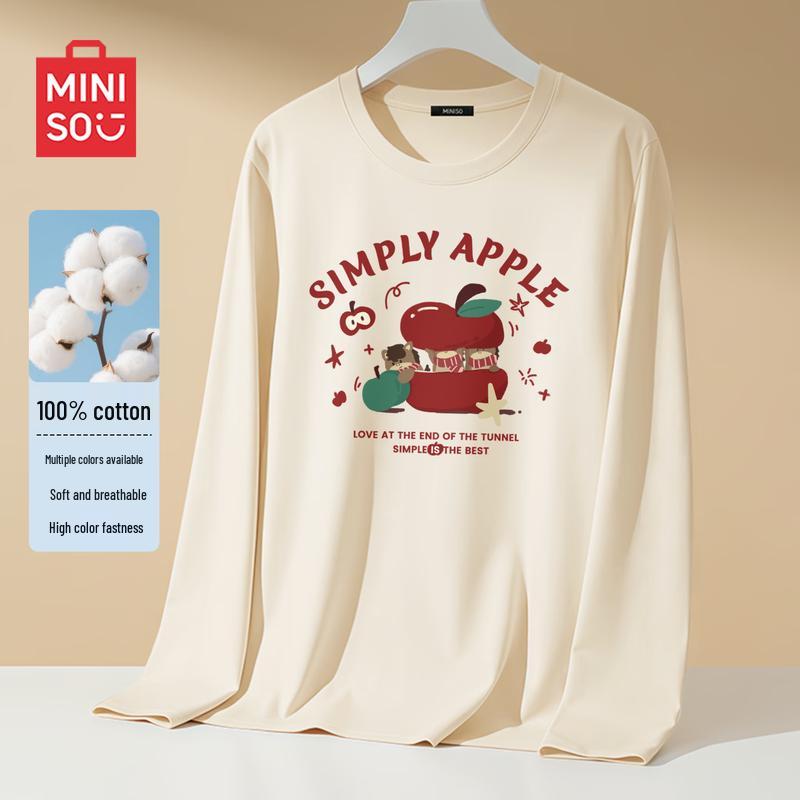 MINISO Men s Pure Cotton Long Sleeve T-Shirt M