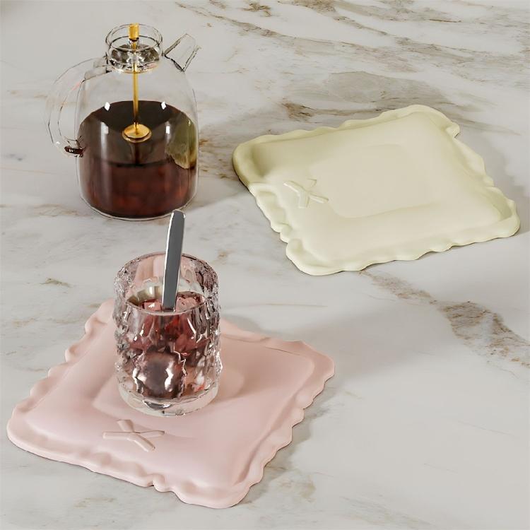 Heat Resistant Food Grade Silicone Mold For Crafting Unique Coaster Decoration Tableware Crafts Making Mould