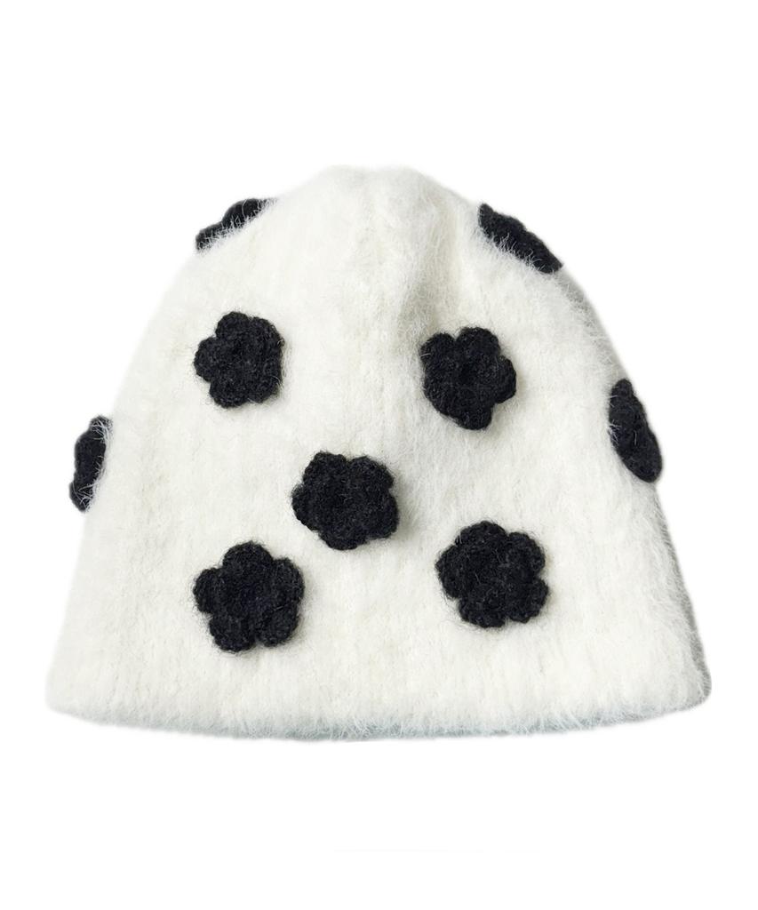 Leondieseu Flower Beanie (White)