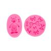 3D Bear Heart Bowknot Silicone Flexible Food Grade Mould Clay Resin Ceramics Candy Fondant Candy Chocolate Soap Mould