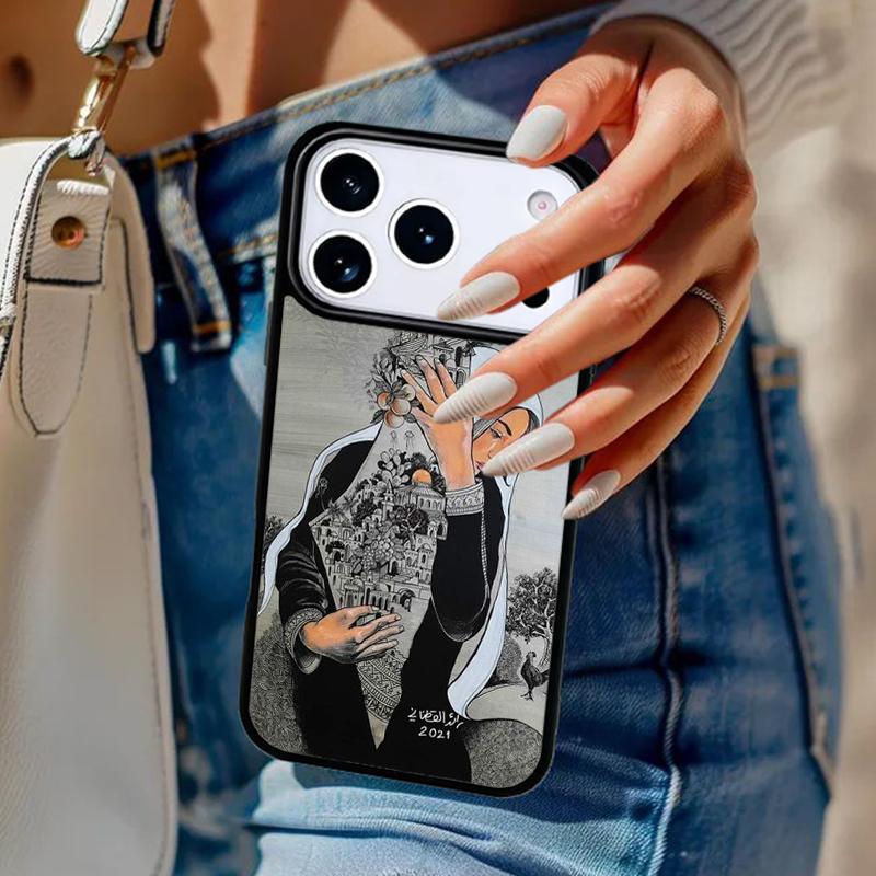 

P=alestine Map Arabic soft Phone Case For iPhone 17 Air 14 15 13 12 Max Cover For Apple 16e 11 Pro Max Plus Coque iPhone 17