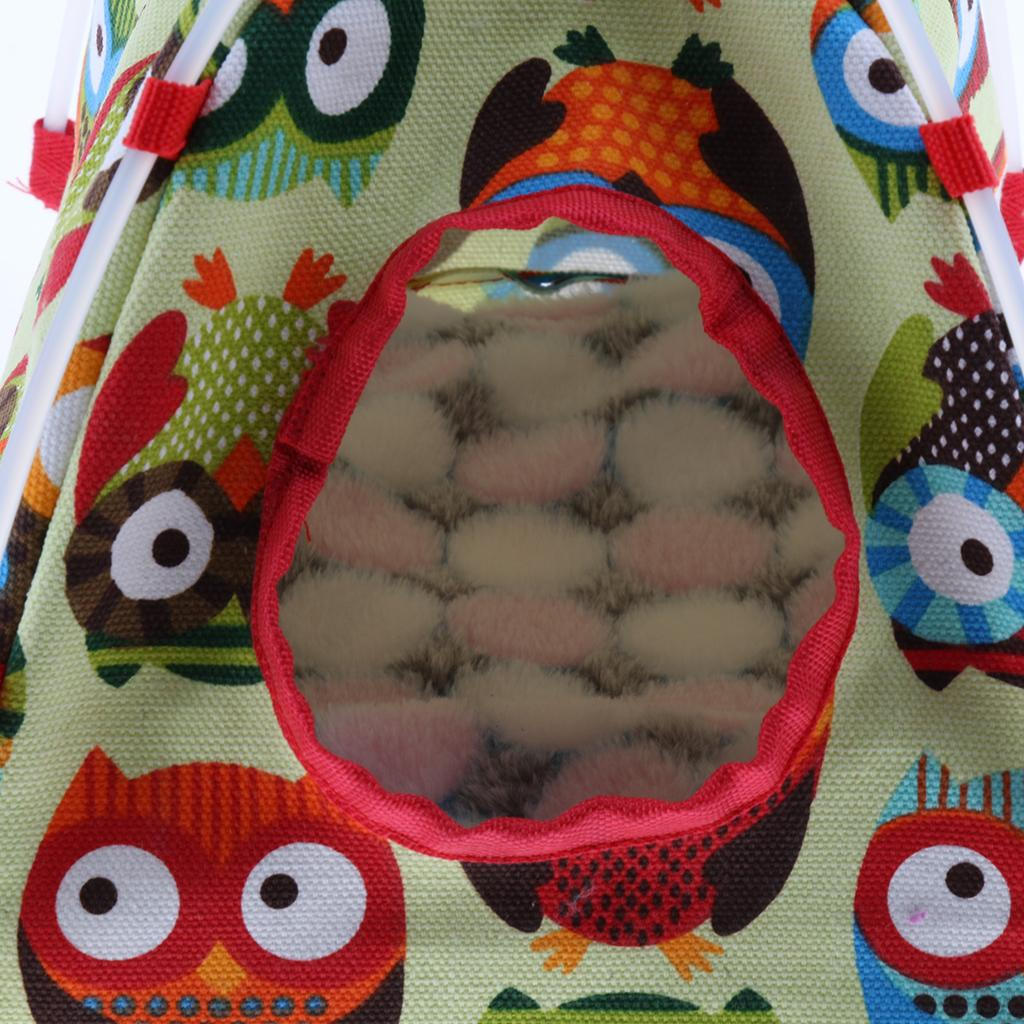 , Parrot Habitat Cave Hanging Tent, Cage Decor for Small Animals