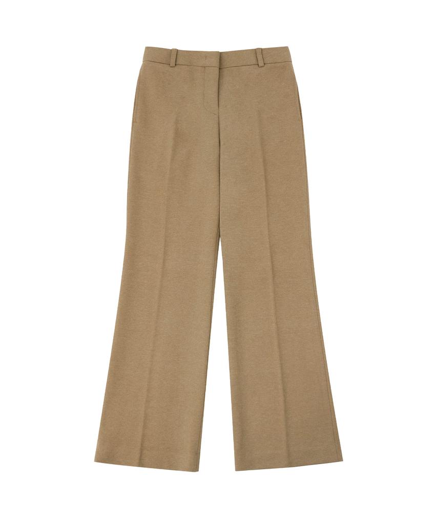 Siyajyu Sipt7181 Silky Clean Boot Cut Slacks_Camel Beige
