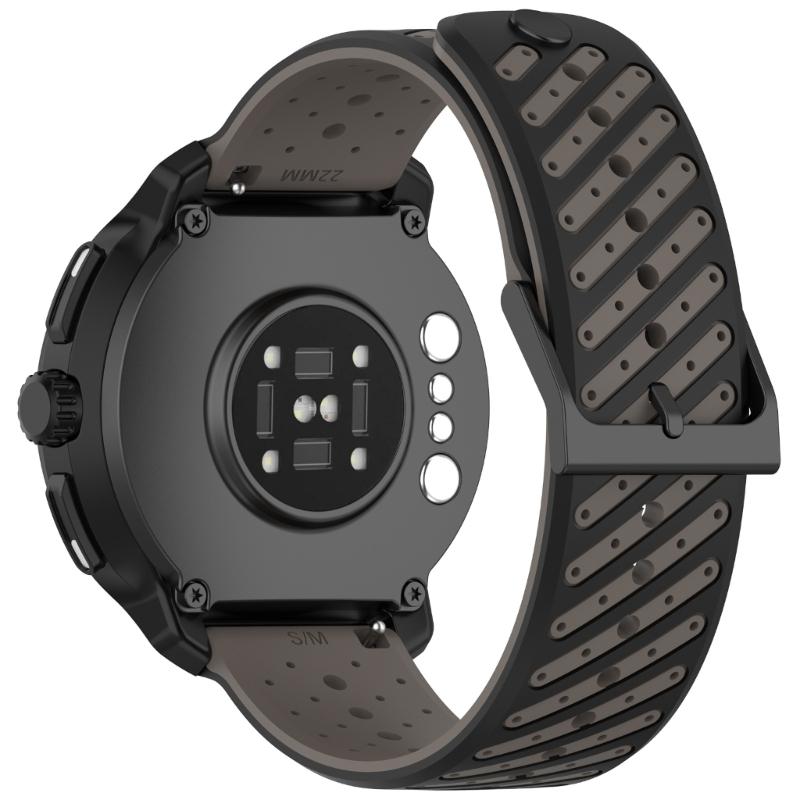 Strong Silicone Sport Straps 22mm Adjustable Replacement Band with Ventilation Holes Waterproof Sports Straps for Race2