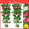Artificial Morning Glory Silk Flowers 39.37 Inches Long For Home And Garden Decor**