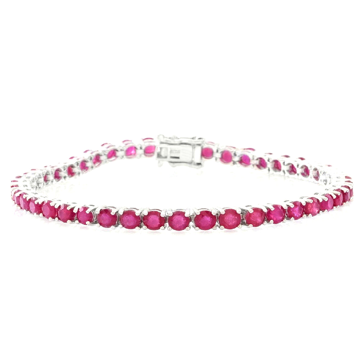 

Ruby Tennis Bracelet - 925 Sterling Silver