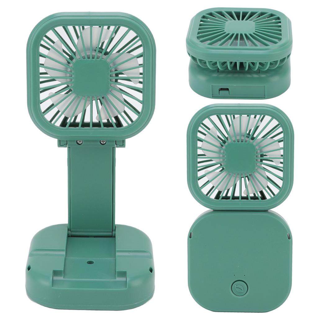 Portable Folding Fan 3   Wind Speed USB Powered Rechargeable Rotatable Handheld Desktop Small Fan