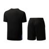 Li Ning Badminton Jersey Set Unisex Black AATU025-1