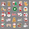 50-Pack Waterproof Christmas Cartoon Stickers for Journals, DIY, Skateboards, Phone Cases, and Suitcases