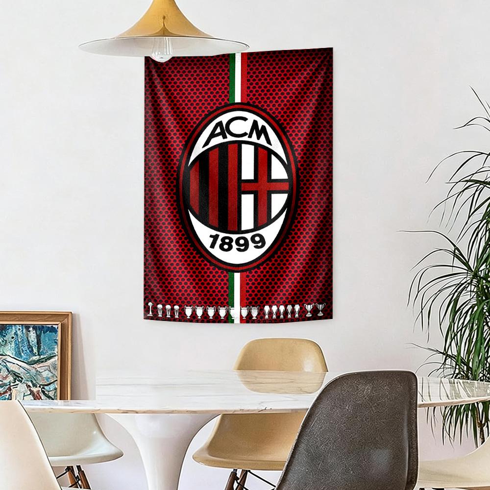 Ac Milan Wanddekoration Wandteppich Kunst Für Haustier Gedenken Geburtstag Hochzeitsparty Hintergrund Familiengeschenk