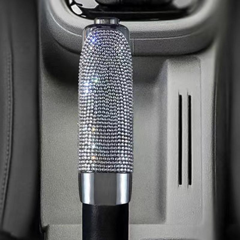 Handbrake Grips Universal Crystal Car Handbrake Covers Anti-slip Auto Gear Shift Collars Diamond Bling Accessories Interior