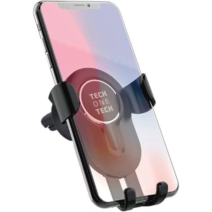 Support pour téléphone portable - TECH ONE TECH - TEC2823 - Noir - 30 g - Plastique