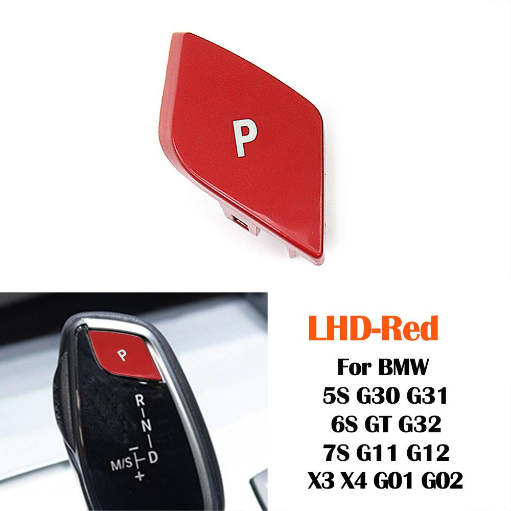 Car Gear Shifter Lever Auto Parking Switch Letter P Push Button Cover Cap For BMW 5 6 7 X3 X4 Series G30 G31 G32 G11 G12 G01 G02