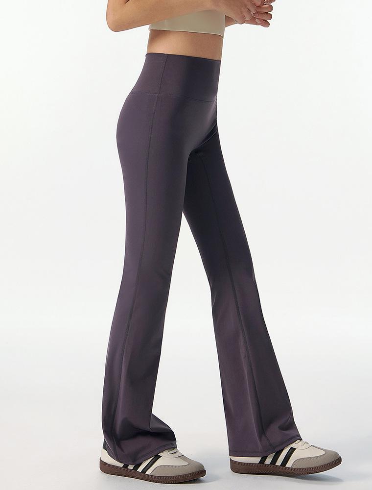High-Waisted Flared Yoga Pants - Butt-Lifting, Camel Toe-Free, Perfect for Dance, Running, and Pilates.