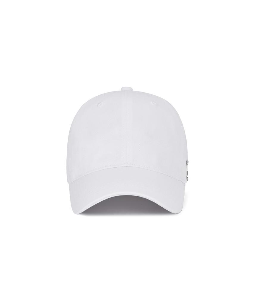 Bajal Va Curved Studded Ball Cap White