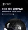 Retro Carbon Fiber Full Face Helmet for Kids - Motorcycle, Cruiser, Scooter