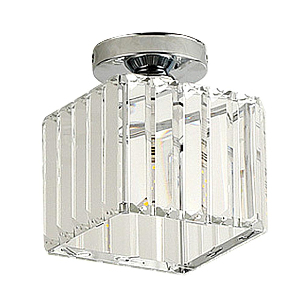 Lustre Moderne en Cristal à 3 Ampoules Douille E27 Lampe de Plafond pour Chambre à Coucher Lampe Suspendue pour Salon Chambre à Coucher Cuisine Couloir