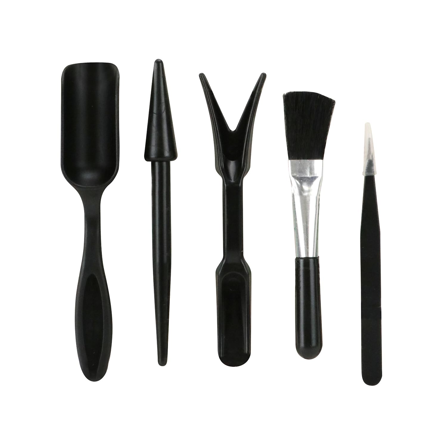 

Senkichi Plant Care Set for and Fertilizing and Hole Seedling Lifter Cleaning and 5-Piece Succulents, Houseplants, More, Replanting. Includes Shovel, чёрный