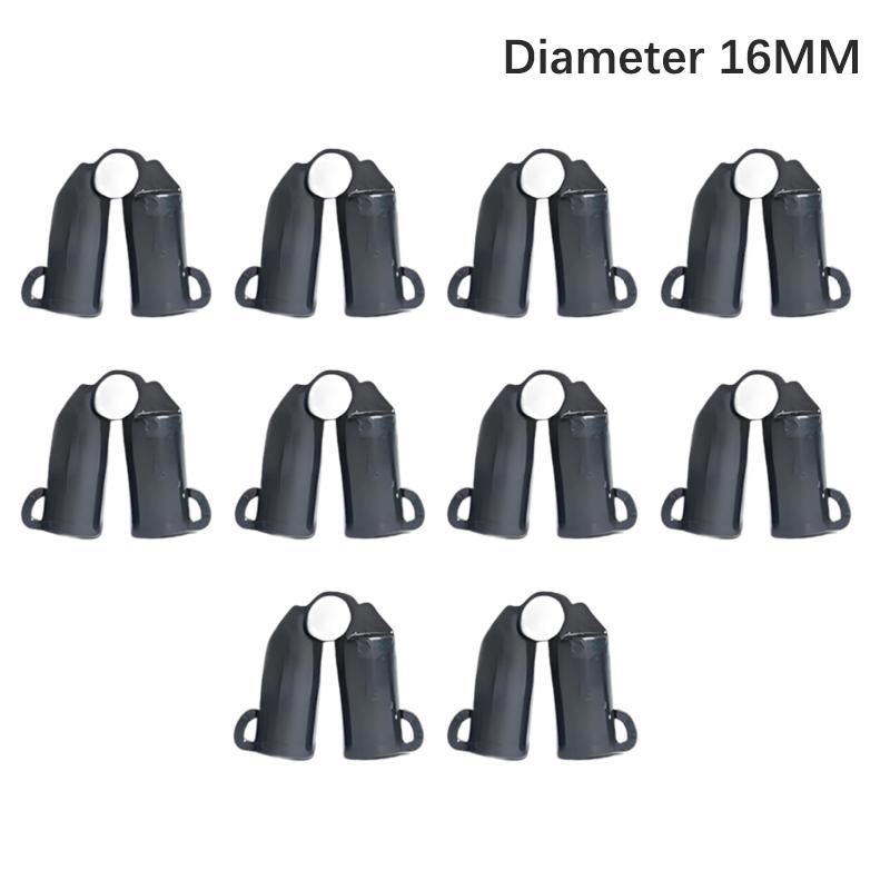 10 STÜCKE Pflanzenstütze Universal Kunststoffclips Fixierter Verbindungsstück Pfosten 8/11/16mm Durchmesser Befestigungselement Verstellbares Zubehör