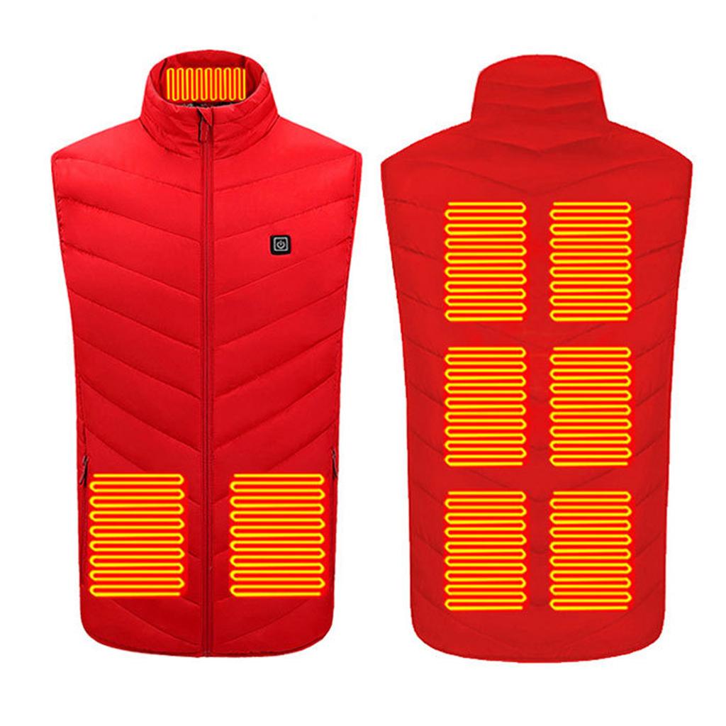 Men's And Women's Fashion Casual Warm Heated Solid Jacket Vests