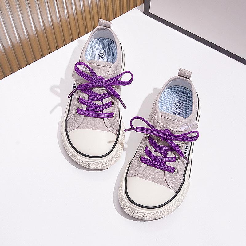 2025 Spring/Autumn Boys' Classic Canvas Shoes with Velcro for Kids - Skate and Kindergarten Shoes, Korean Style