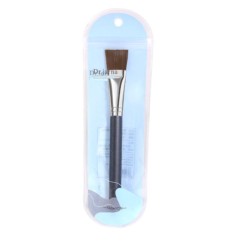 Tijana Flat-Top Foundation & Contour Brush - Non-Absorbent, Precise Eyeliner & Makeup Application
