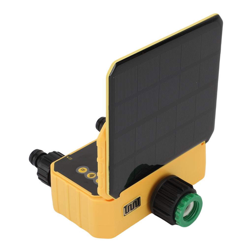 WiFi Solar Watering Timer 2 Outlets Automatic Irrigation Timer for Garden Yard Rain Sensing