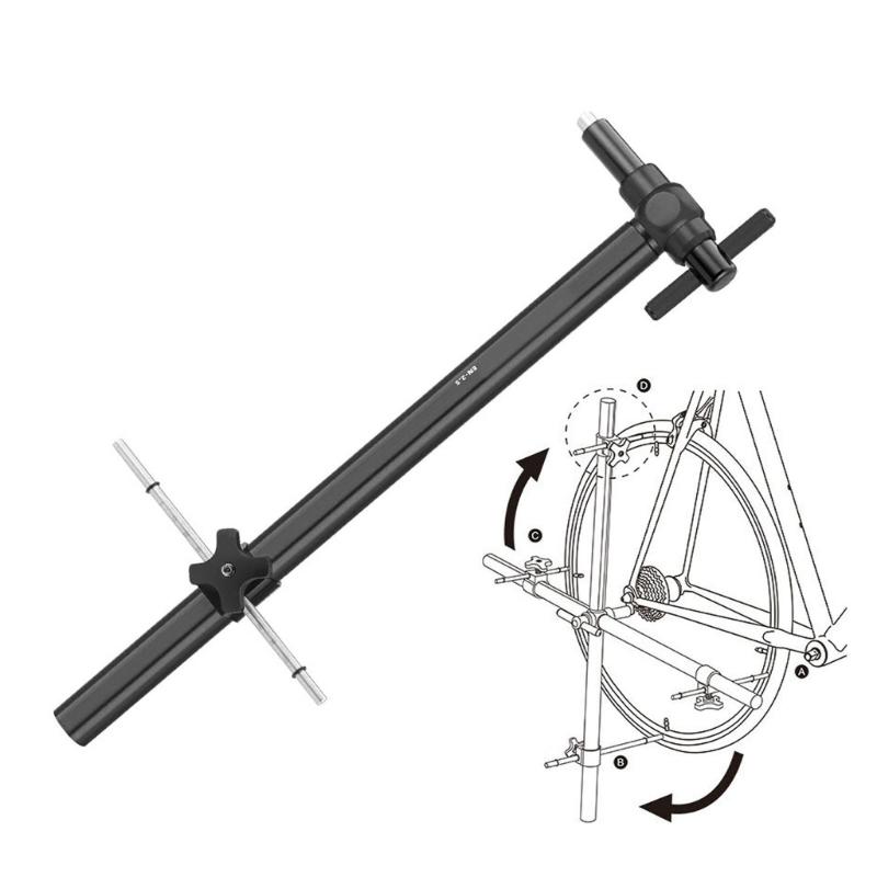 Aluminum Bicycles Derailleurs Hanger Alignment Tool With 360 Degree Rotations For Precise Rear Wheel Adjustment