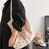 The New Ins Wind Light Floral Bag, Thin Cotton Cloth Bag, Can Span Diagonally On One Shoulder, Thin Cotton Bag.