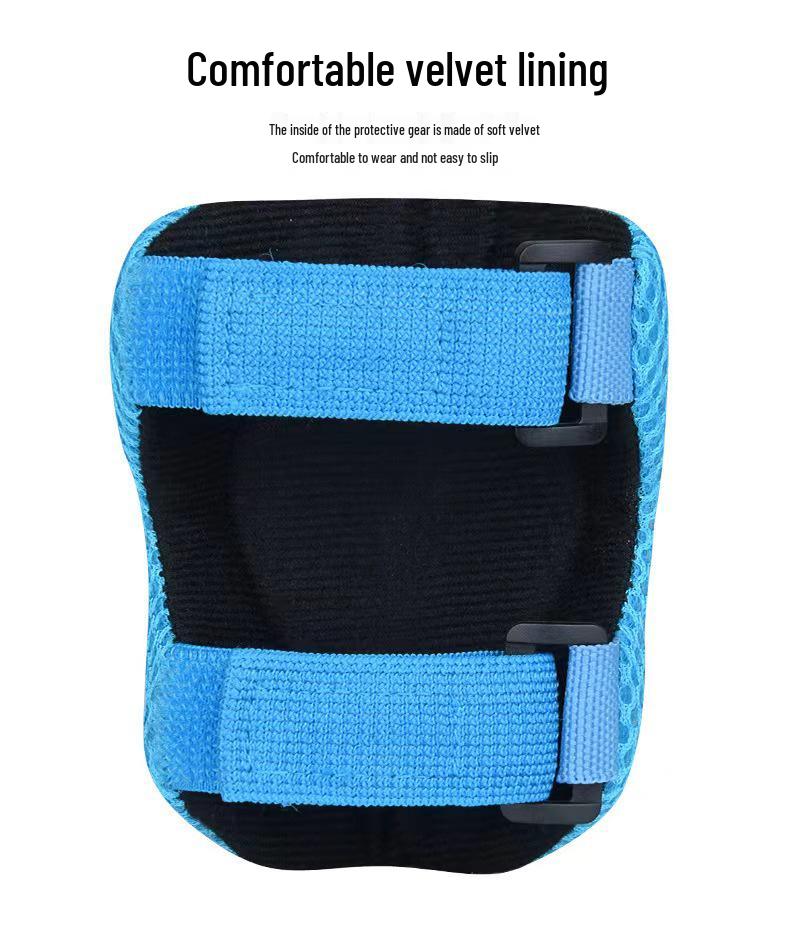 Set protettivo a sette pezzi per skateboard e bici per bambini: Casco, Paramani, Gomitiere, Ginocchiere per Bambini e Bambine.