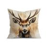 Watercolor Deer Pillowcase Cushion Polyester 45x45cm Throw Pillow Cover Sofa Chair Bed Cushion Cover Pillowslip Home Decor