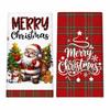 2pcs Microfiber Christmas Dishcloth Set Absorbent Tea Towel Set Cleaning Cloths  Holiday Decor
