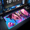 Juri Han Mouse Pad RGB Gaming Mousepad Big LED Pad PC Desk Mat Luminous Mouse Pad Large Keyboard Mats Table Rug With Backlit