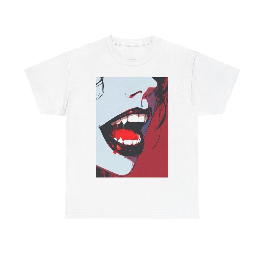 Waifu Anime T-shirt Girl Graphic Cartoon Retro Gaming Unisex Heavy Tee Game sexy Unisex T-Shirt XXXXL