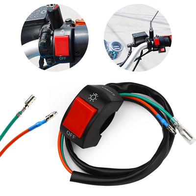 Universal ON/OFF Button Connector Push Button Switch Motorbike Accessories Motorcycle Switches Handlebar Switches