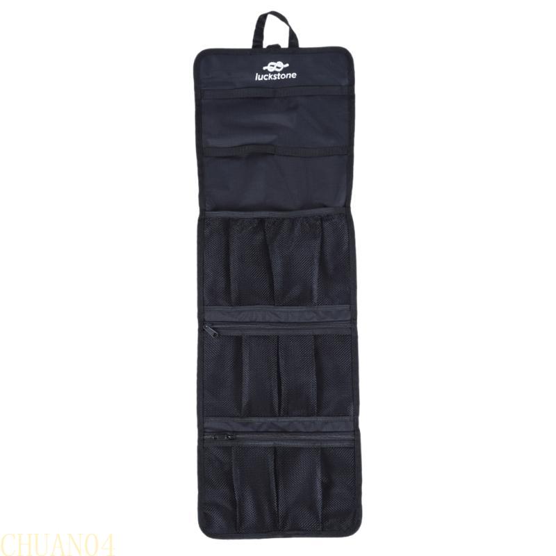 A1A2 Foldable Rock Climbing Storage Bag Durable Carabiner Hook Partitions Holder Hiking Gear