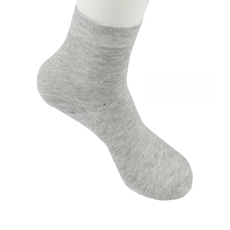 1Pairs/ Lot Men's Casual Socks  Cotton Socks Ankle Socks for Businessmen Men Fall Winter (Color: Black/White/Grey)