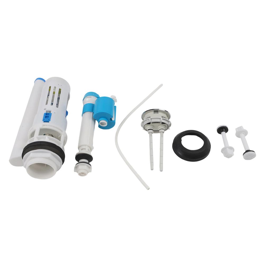 Toilet Flush System Replacement Kit with Dual Flush Mechanism Adjustable Valve